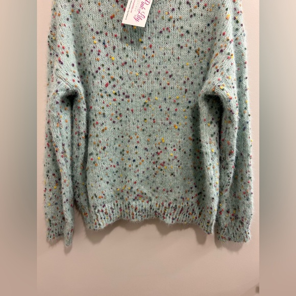 NWT Pink Lily Feels Like Love Sweater Mint - Picture 8 of 8